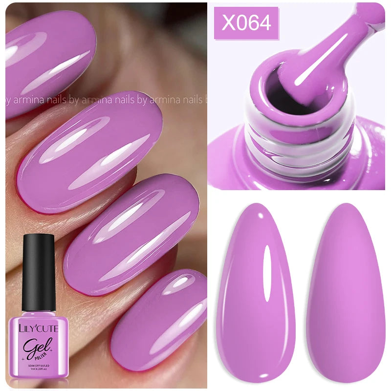 LILYCUTE 7ml Thermal Temperature-Changing Gel Nail Polish - Semi-Permanent UV Gel Art