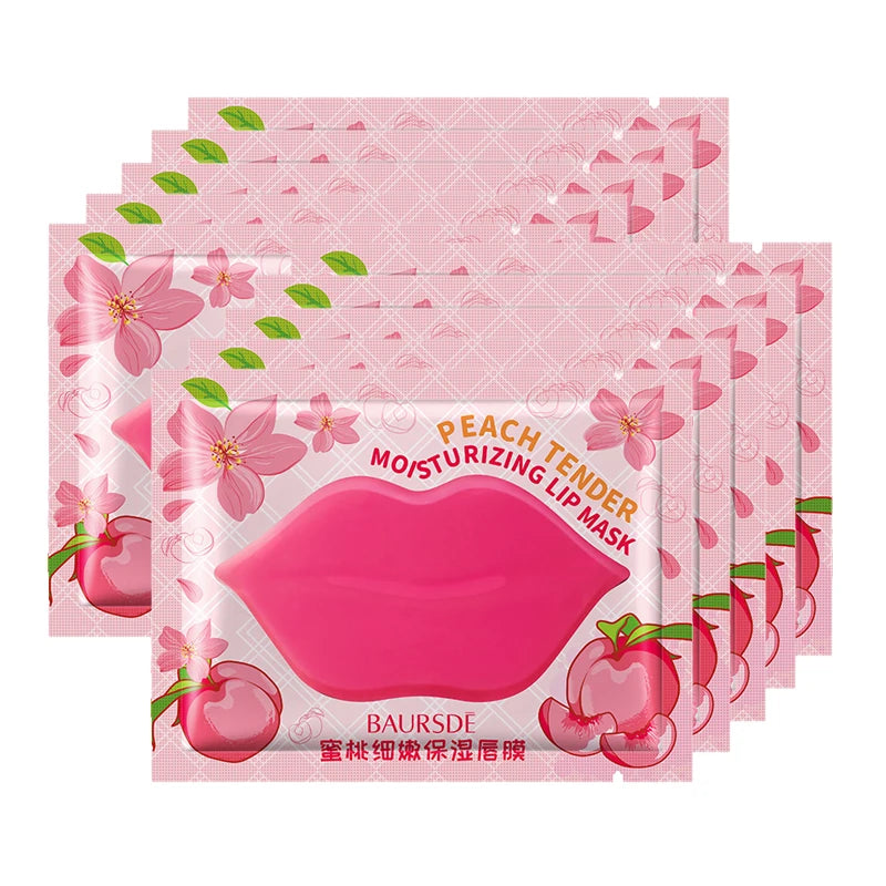 Collagen Lip Mask Patches - Fruit Essence, Firming, Anti-Wrinkle & Moisturizing