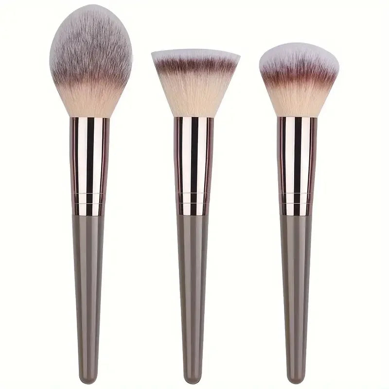 Professional 3-20 Piece Makeup Brush Set - Fluffy Foundation, Eyeshadow & Kabuki