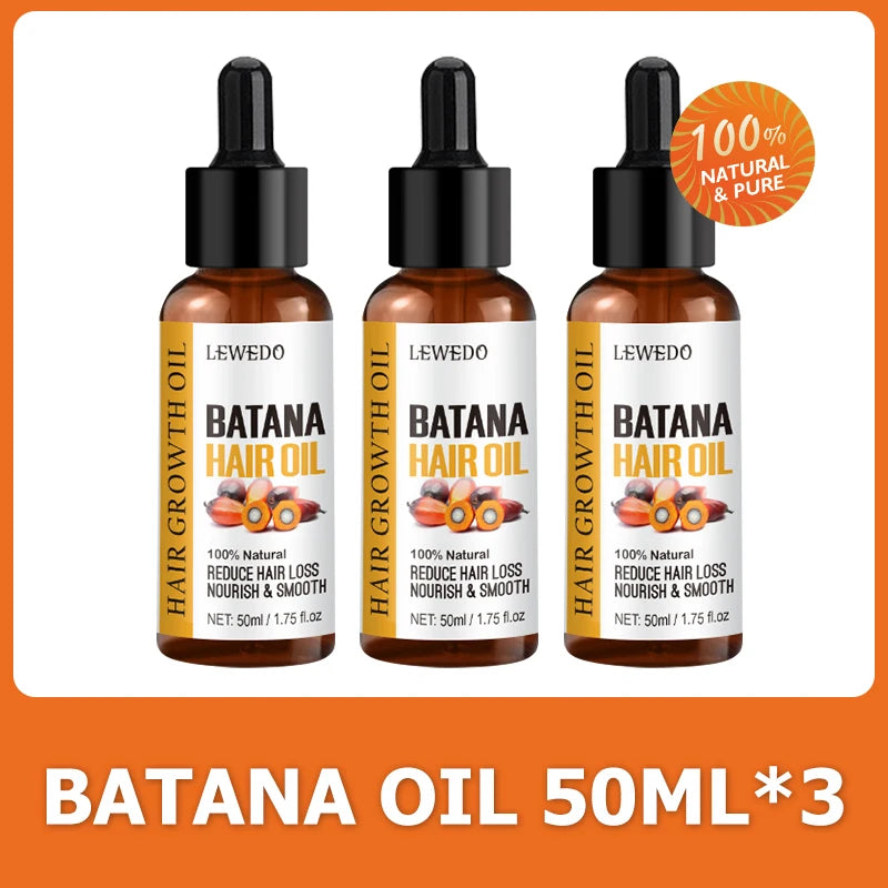 LEWEDO Naturals Pure Batana Oil - Fast Hair Growth, Anti-Hair Loss & Nourishing