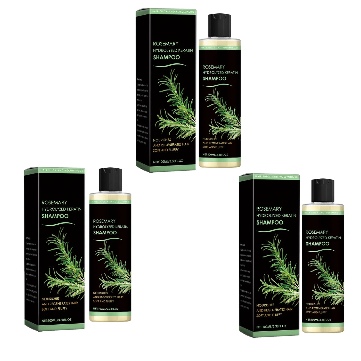 HOEGOA Rosemary Natural Shampoo - Hair Thickening, Anti-Loss & Deep Scalp Nourishment
