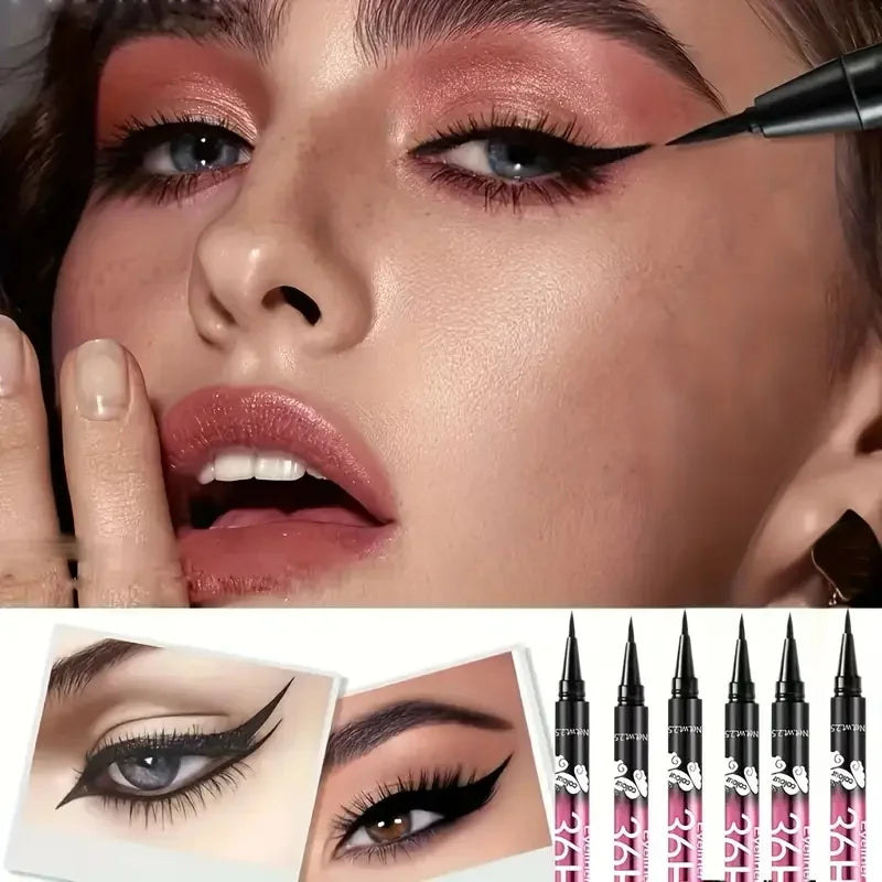 Waterproof Black Eyeliner Pencil Set (3/5 pcs) - Smudge-Proof, Long-Lasting Beginner Friendly
