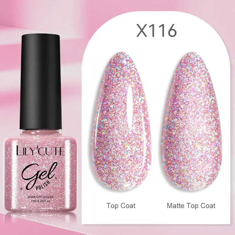 LILYCUTE 7ml Thermal Temperature-Changing Gel Nail Polish - Semi-Permanent UV Gel Art
