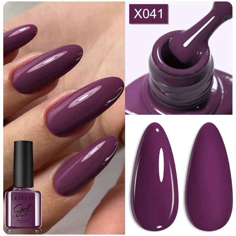 LILYCUTE 7ml Thermal Temperature-Changing Gel Nail Polish - Semi-Permanent UV Gel Art