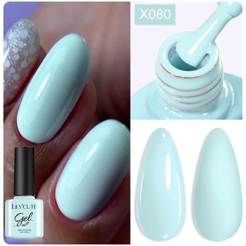 LILYCUTE 7ml Thermal Temperature-Changing Gel Nail Polish - Semi-Permanent UV Gel Art