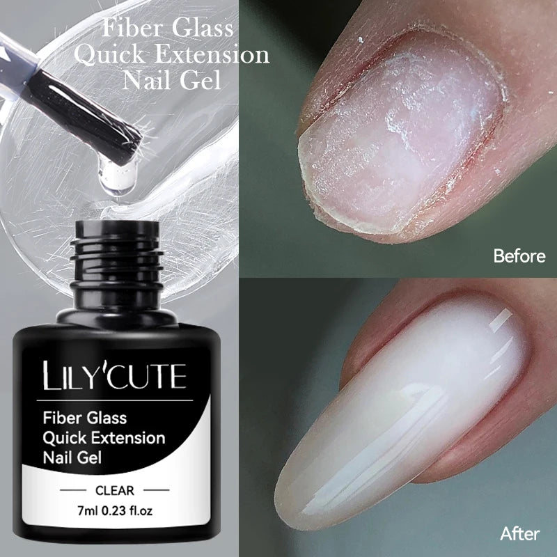 LILYCUTE 5ml Metallic Gold & Silver Mirror Liner Gel - Super Bright French Nail Art