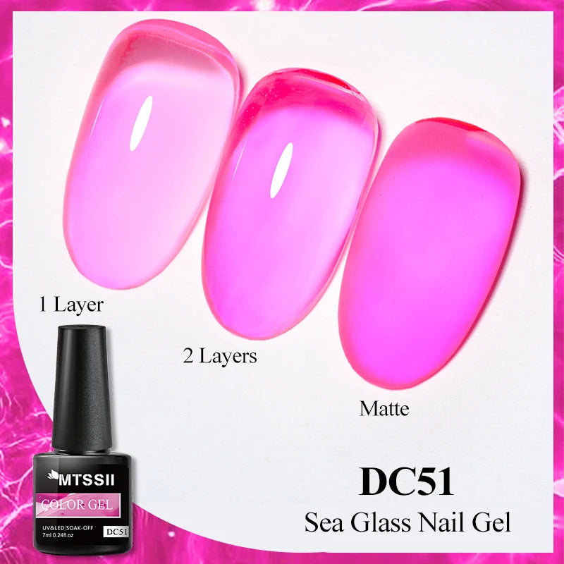 Mtssii Dried Flower Fairy Gel Nail Polish - Natural Botanical Semi-Permanent UV Art