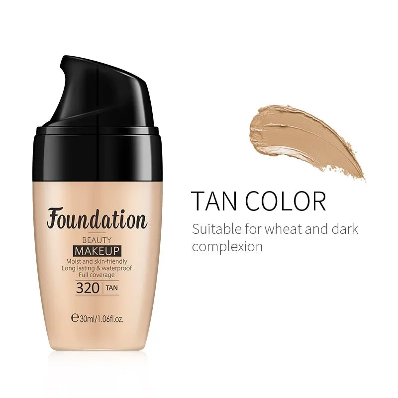 LAIKOU 30ml Hydrating Liquid Foundation - Full Coverage Creamy Natural Finish