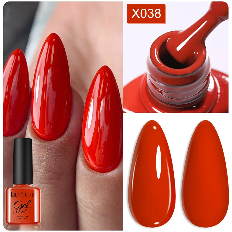 LILYCUTE 7ml Thermal Temperature-Changing Gel Nail Polish - Semi-Permanent UV Gel Art