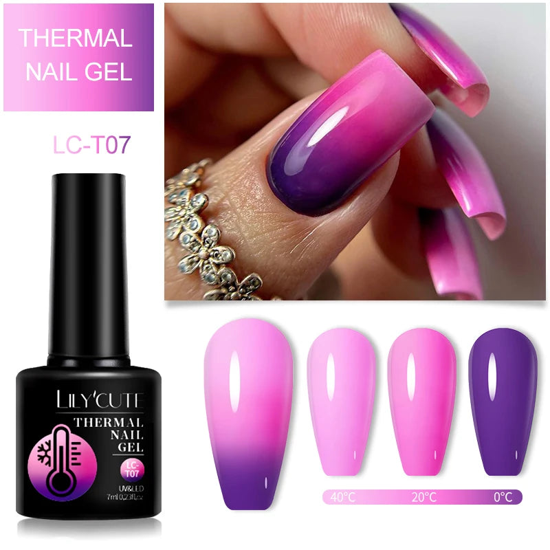 LILYCUTE 5ml Metallic Gold & Silver Mirror Liner Gel - Super Bright French Nail Art