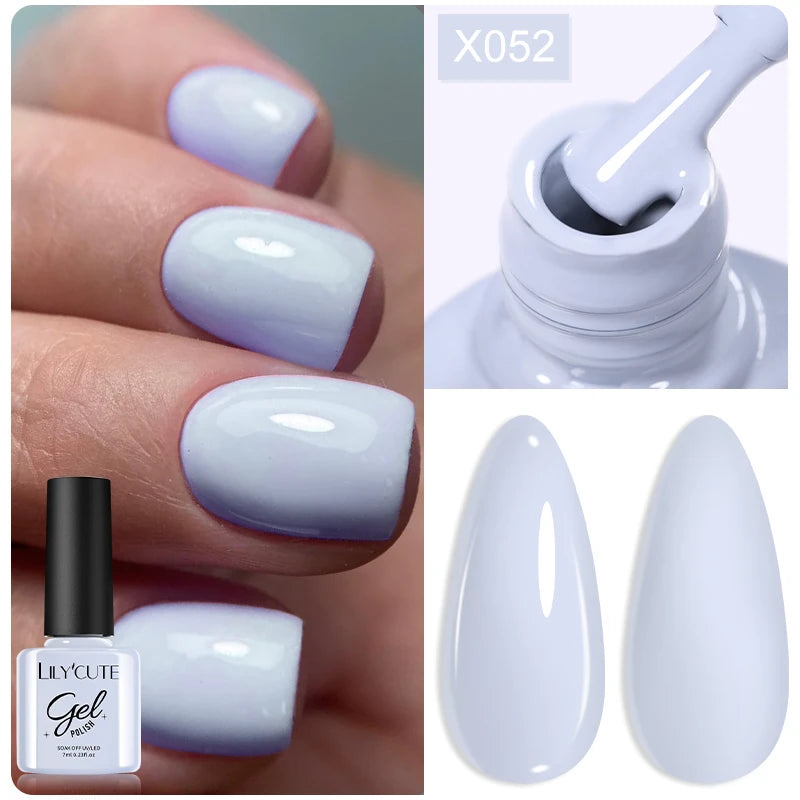 LILYCUTE 7ml Thermal Temperature-Changing Gel Nail Polish - Semi-Permanent UV Gel Art