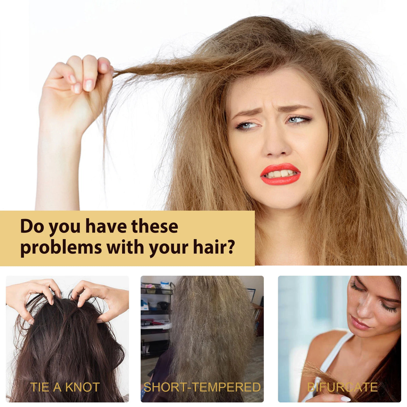 EELHOE Collagen Hair Mask - Frizz Reduction, Anti-Splitting & Softening Treatment