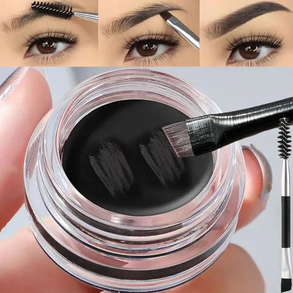3D Wild Brow Cream Gel Enhancer - Matte Natural Tint Waterproof Wax