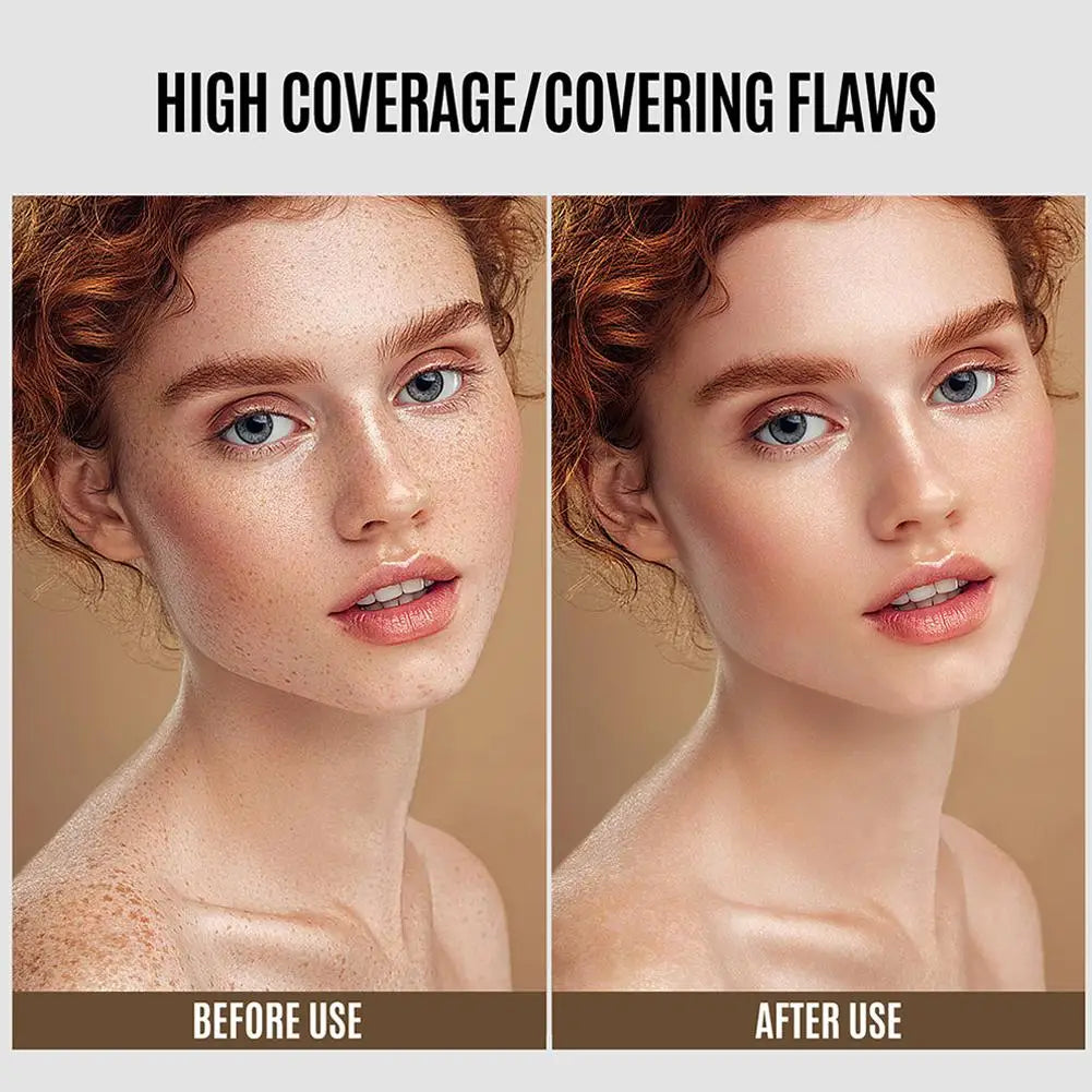 LOOKAVE Full Coverage Matte CC Cream Foundation - Long-Lasting Moisturizing Base