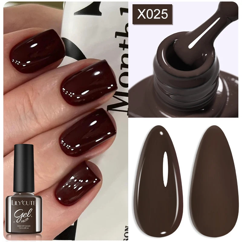 LILYCUTE 5ml Metallic Gold & Silver Mirror Liner Gel - Super Bright French Nail Art