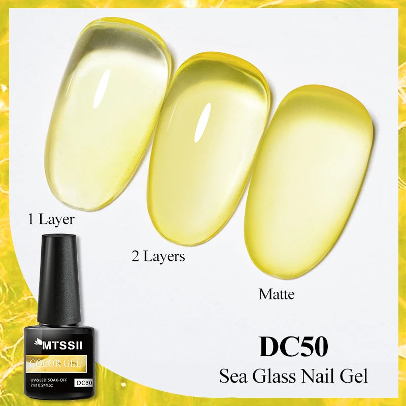 Mtssii Dried Flower Fairy Gel Nail Polish - Natural Botanical Semi-Permanent UV Art