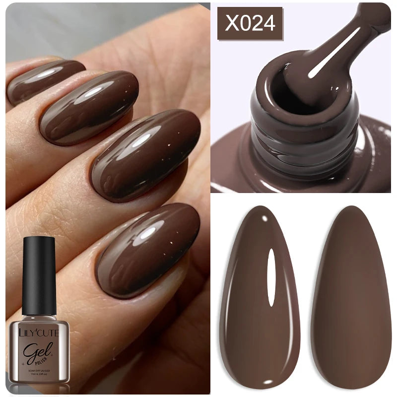 LILYCUTE 7ml Thermal Temperature-Changing Gel Nail Polish - Semi-Permanent UV Gel Art