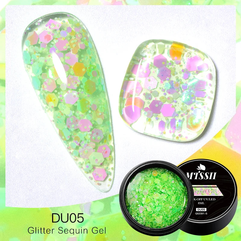 Mtssii Dried Flower Fairy Gel Nail Polish - Natural Botanical Semi-Permanent UV Art
