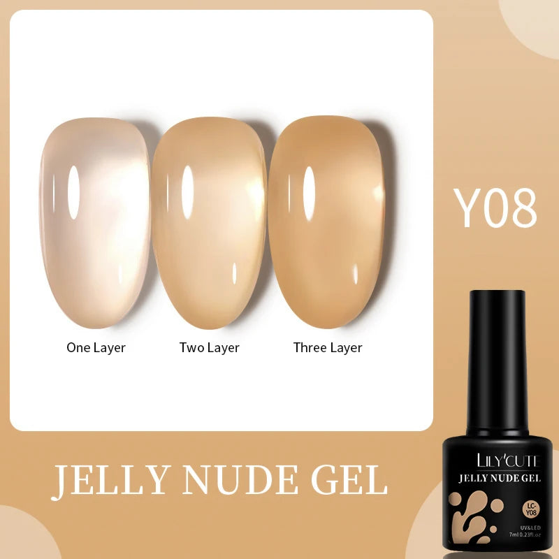 LILYCUTE 5ml Reflective Glitter Liner Gel - Champagne Sparkling Lines for French Nail Art