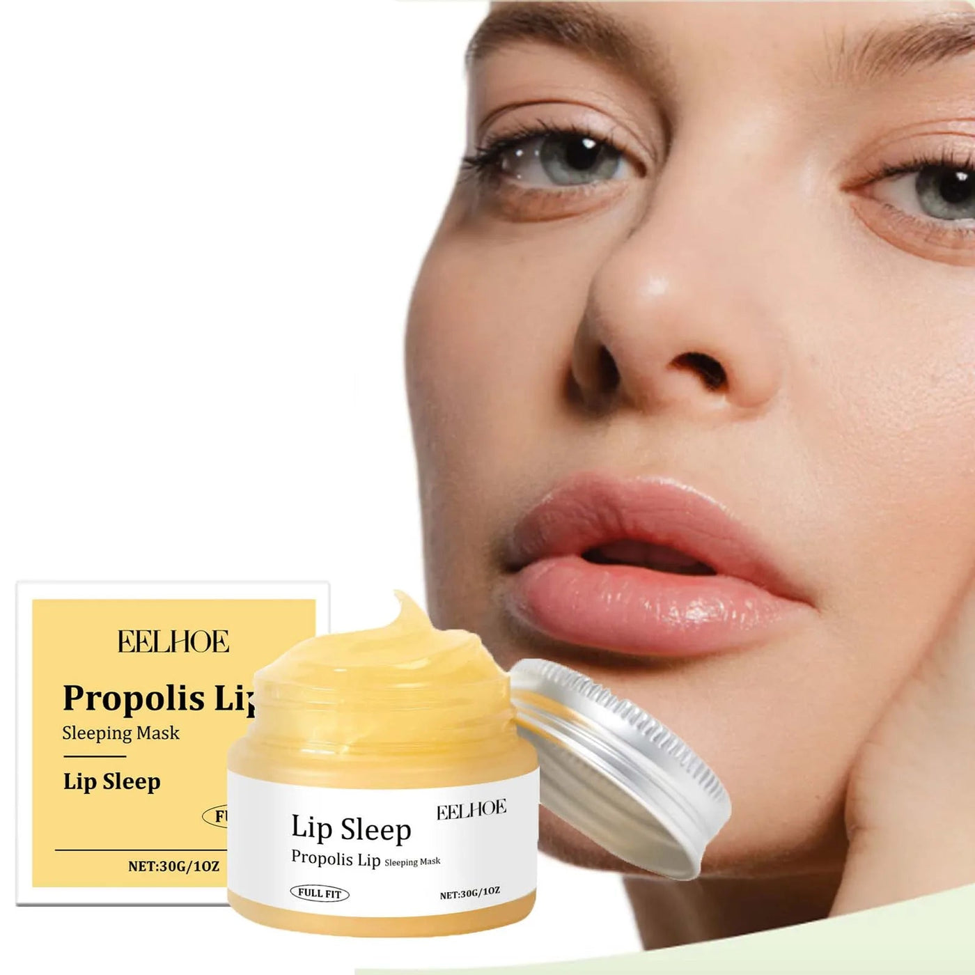 Hoygi Propolis Lip Sleeping Mask - Exfoliating, Moisturizing & Overnight Line Repair