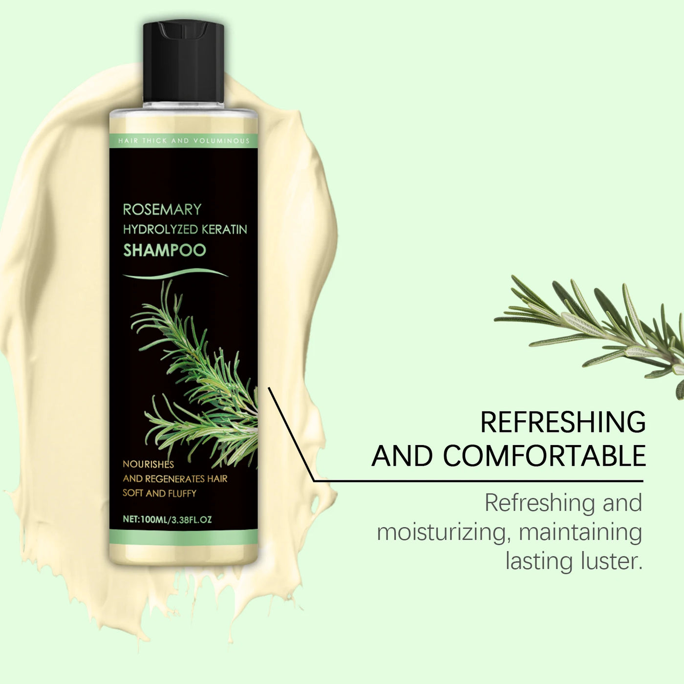 HOEGOA Rosemary Natural Shampoo - Hair Thickening, Anti-Loss & Deep Scalp Nourishment