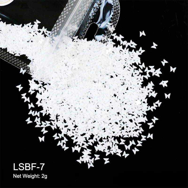 2g Holographic Nail Art Glitter Sequins - Laser Star Butterfly AB Paillette DIY Decorations