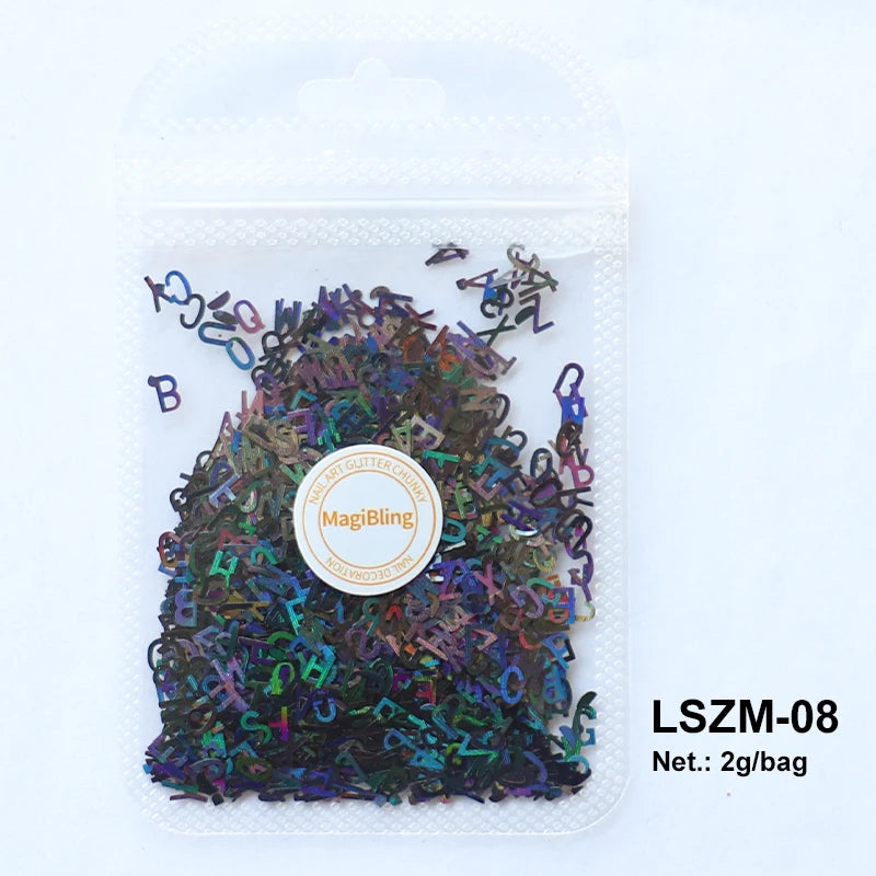 2g Holographic Nail Art Glitter Sequins - Laser Star Butterfly AB Paillette DIY Decorations