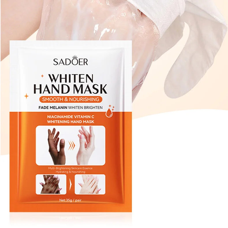 SADOER Niacinamide Hand Mask Gloves - Brightening, Moisturizing & Peeling Repair