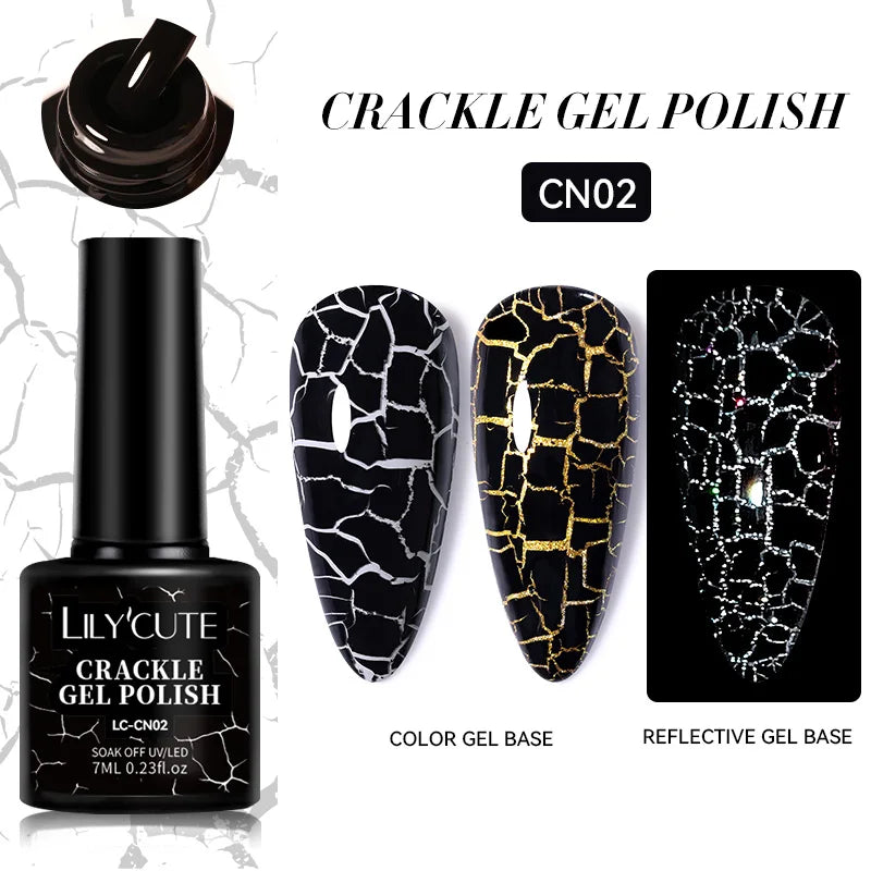 LILYCUTE 5ml Reflective Glitter Liner Gel - Champagne Sparkling Lines for French Nail Art