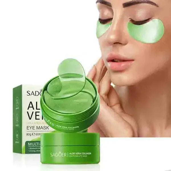 Eelhoe Aloe Vera Collagen Eye Mask 60pcs - Anti Dark Circles, Firming & Moisturizing