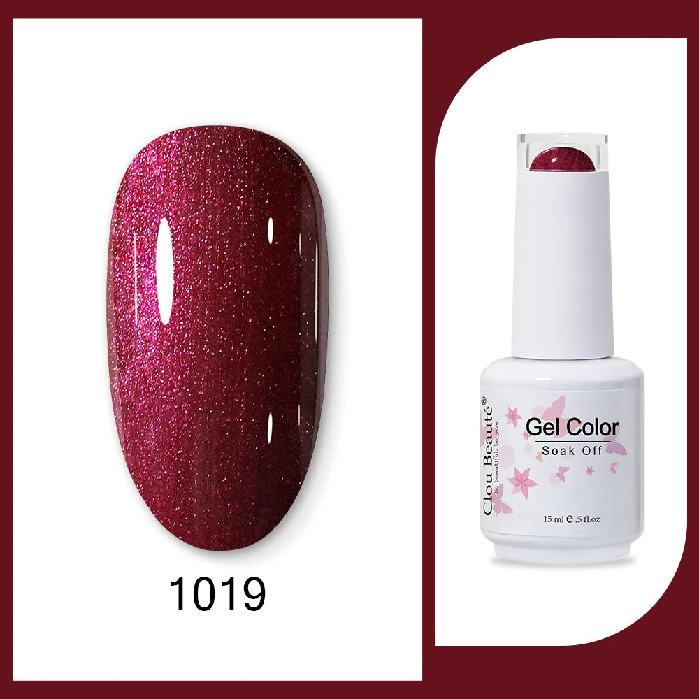 Clou Beaute 15ml HEMA & TPO Free Gel Polish - Army Green Organic Semi-Permanent Nail Art