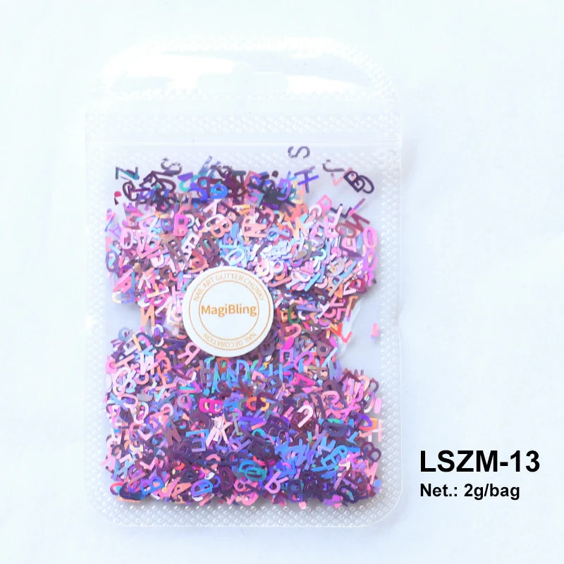 2g Holographic Nail Art Glitter Sequins - Laser Star Butterfly AB Paillette DIY Decorations
