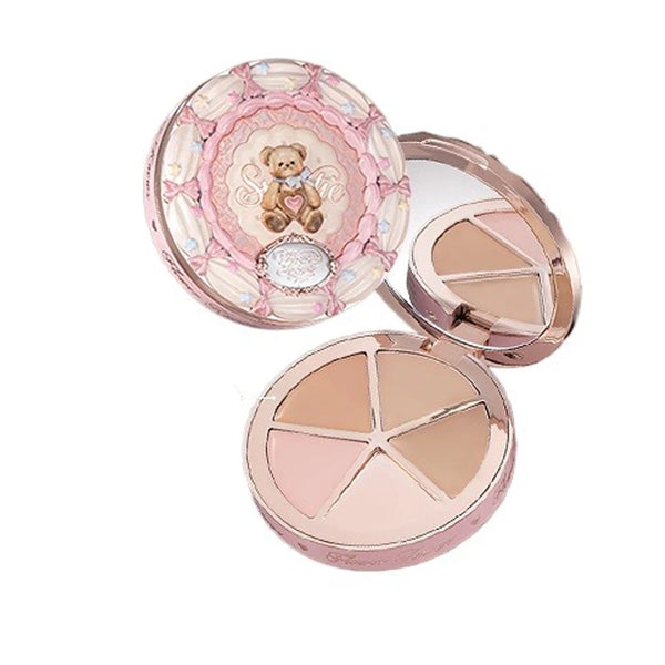 Flower Knows Sweetie Bear 4-Color Concealer Palette - Brightening Full Coverage