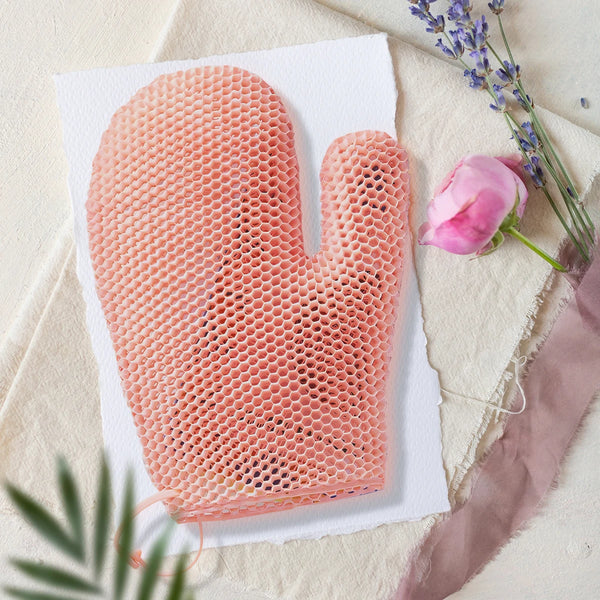 Honeycomb TPU Exfoliating Shower Glove - Antibacterial, High Elasticity Body Scrub