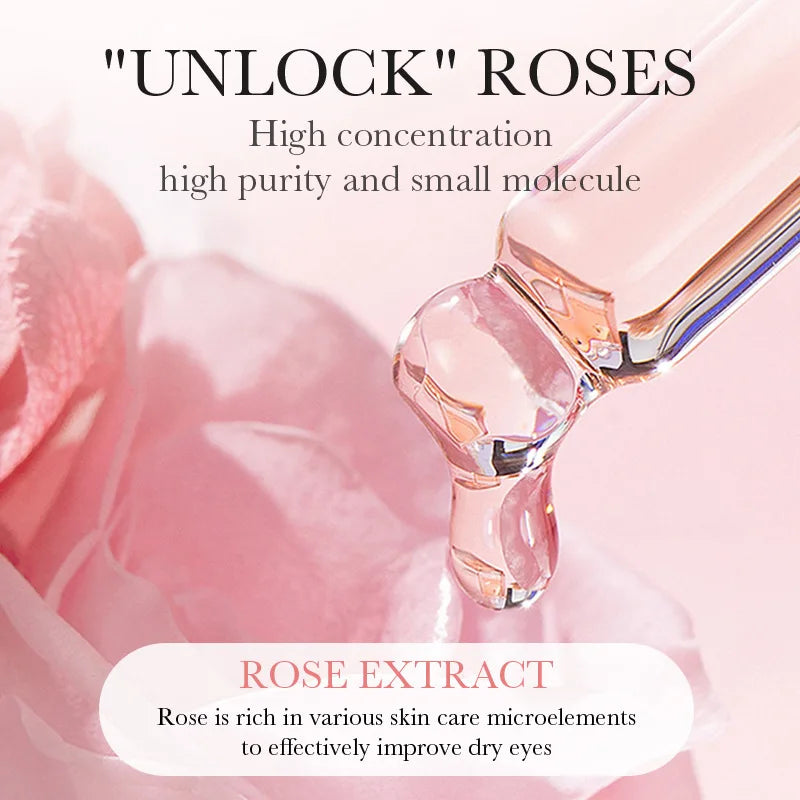 SADOER Rose Hyaluronic Acid Eye Mask 60pcs - Anti Dark Circles, Firming & Moisturizing