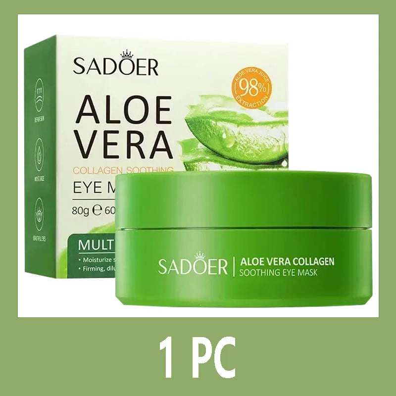 Eelhoe Aloe Vera Collagen Eye Mask 60pcs - Anti Dark Circles, Firming & Moisturizing