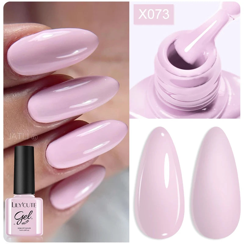LILYCUTE 7ml Thermal Temperature-Changing Gel Nail Polish - Semi-Permanent UV Gel Art