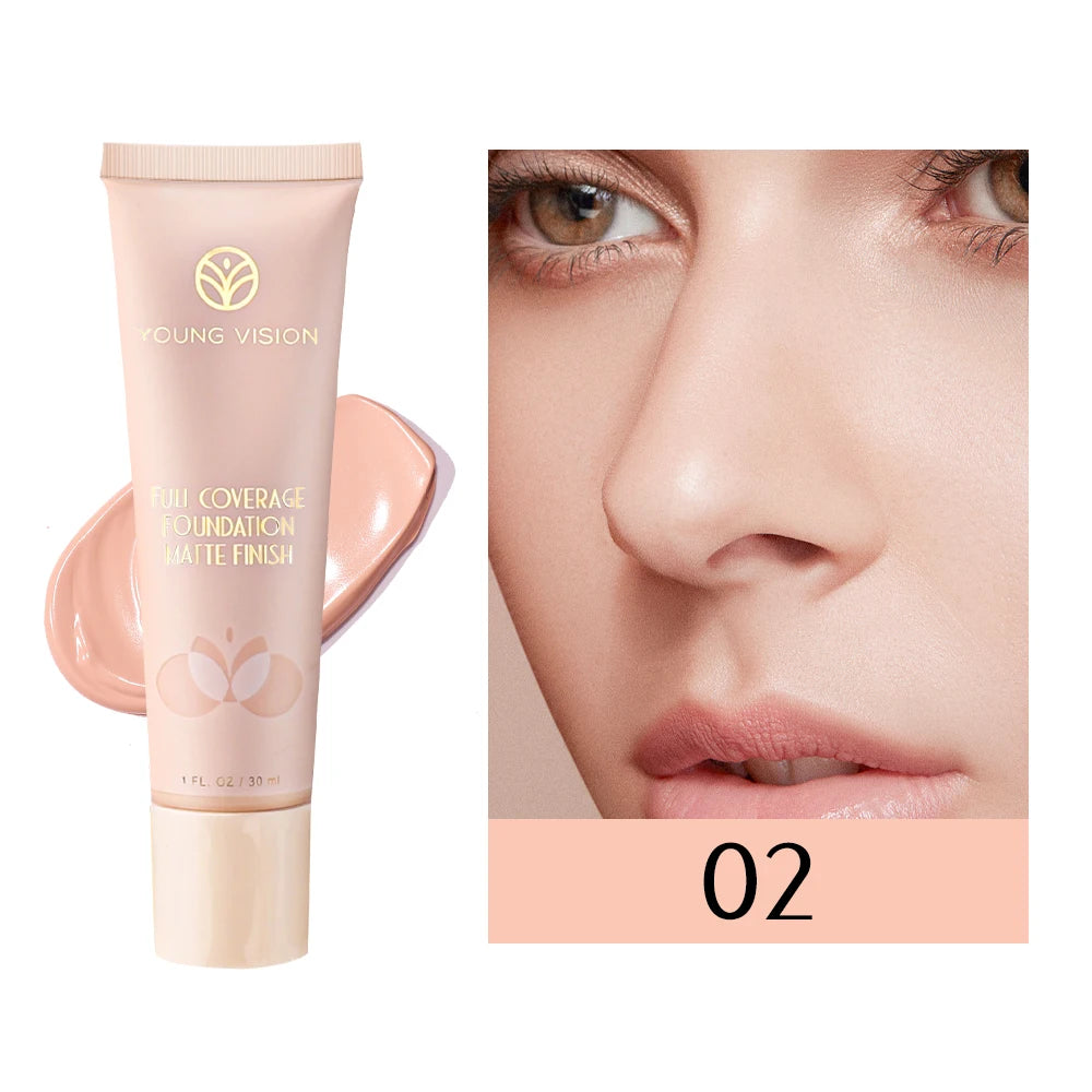 6-Shade BB Cream Concealer Primer - 30ml Natural Facial Liquid Foundation