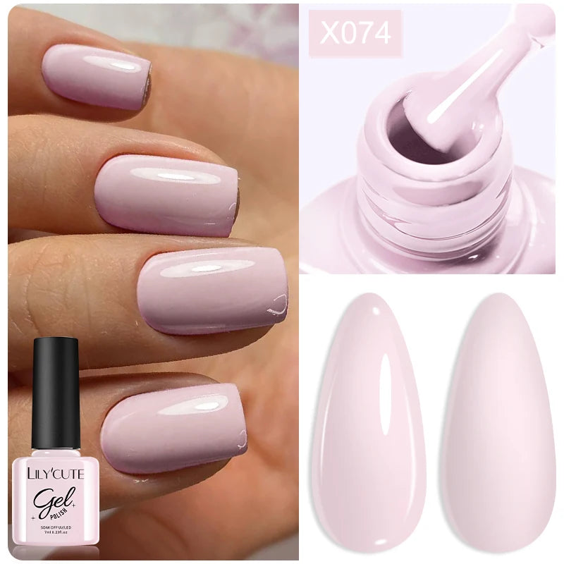 LILYCUTE 7ml Thermal Temperature-Changing Gel Nail Polish - Semi-Permanent UV Gel Art