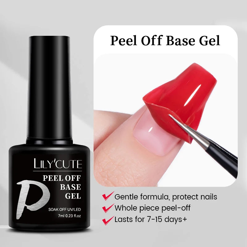 LILYCUTE Peel-Off Latex Liquid Tape - Anti-Overflow Nail Polish Protection Glue