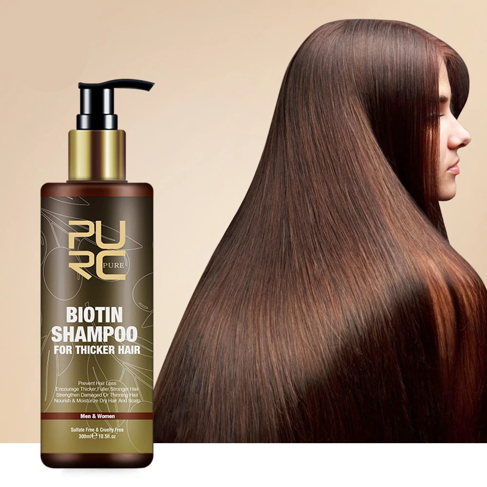 PURC Biotin & Argan Oil Hair Growth Shampoo - Anti Hair Loss Scalp Treatment