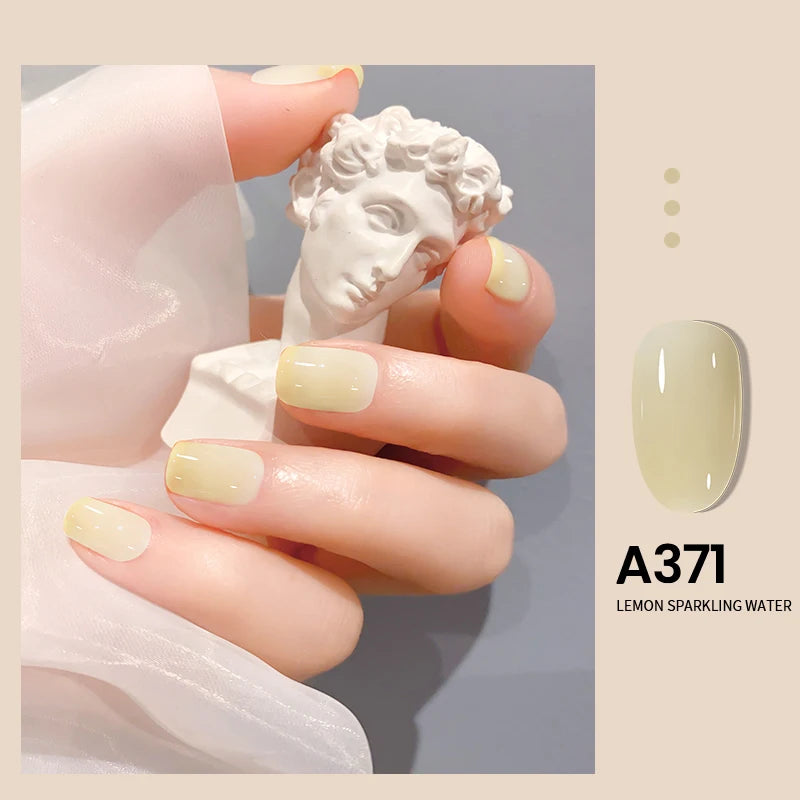 MAYCHAO 7.3ml Transparent Jelly Nude Gel Nail Polish - CPNP Certified UV/LED Soak-Off