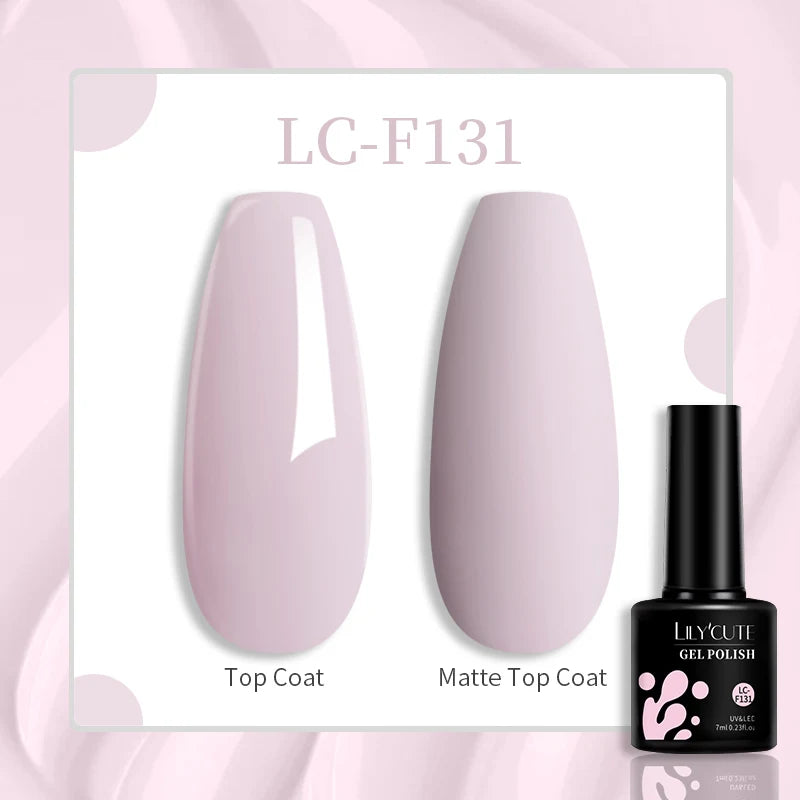 LILYCUTE 7ml Jelly Amber Dark Bloom Leopard Gel Polish - Semi-Permanent UV Nail Art