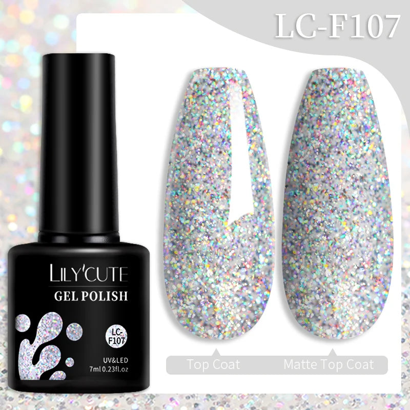 LILYCUTE 9D Cat Eye Magnetic Gel Polish 7ml - Iridescent UV/LED Soak-Off Nail Art