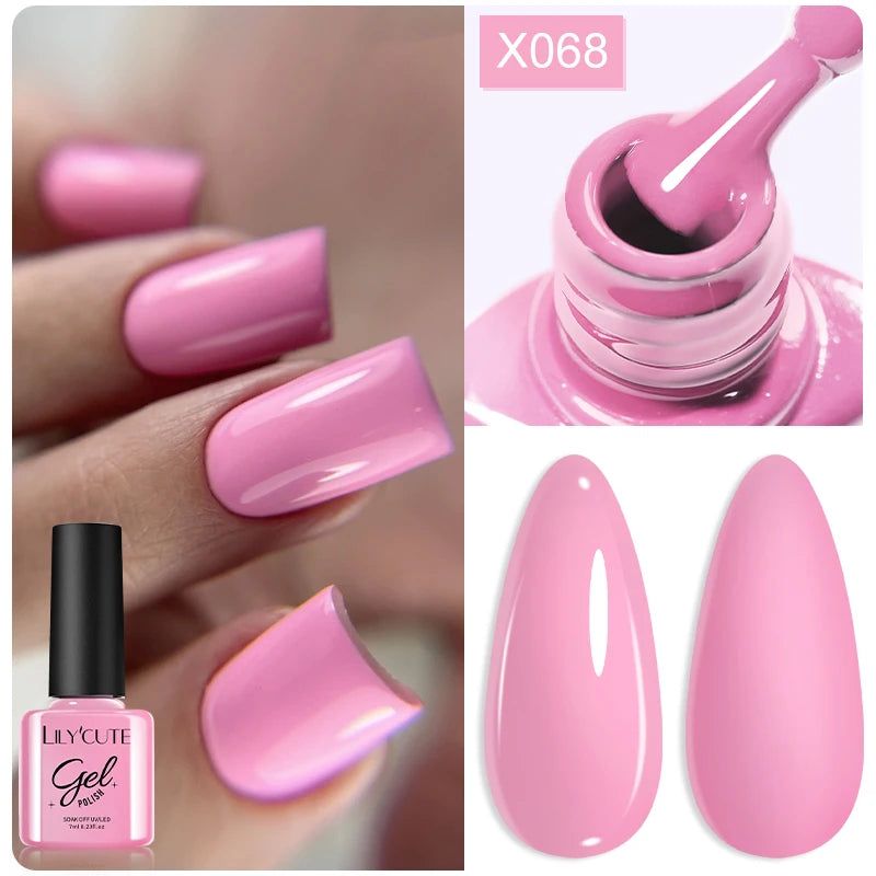 LILYCUTE 7ml Thermal Temperature-Changing Gel Nail Polish - Semi-Permanent UV Gel Art