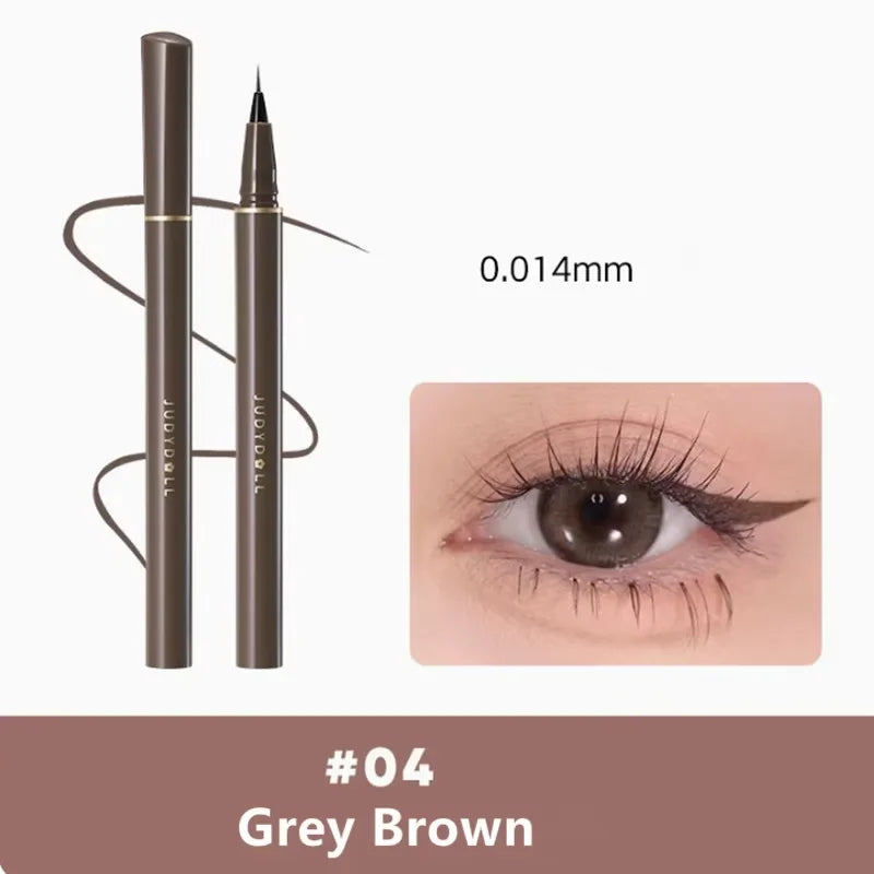 Judydoll Ultra-Fine Matte Liquid Eyeliner & Lying Silkworm Pen - Fast Dry Smooth Lasting