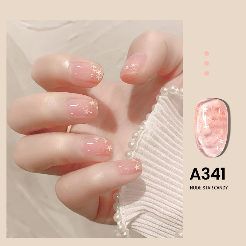 MAYCHAO 7.3ml Transparent Jelly Nude Gel Nail Polish - CPNP Certified UV/LED Soak-Off