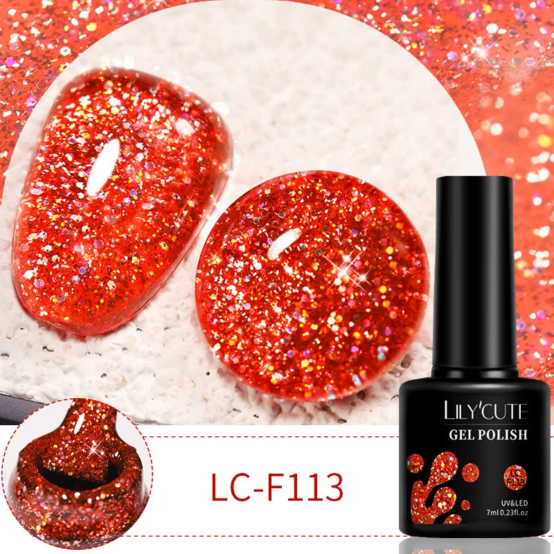LILYCUTE 9D Cat Eye Magnetic Gel Polish 7ml - Iridescent UV/LED Soak-Off Nail Art