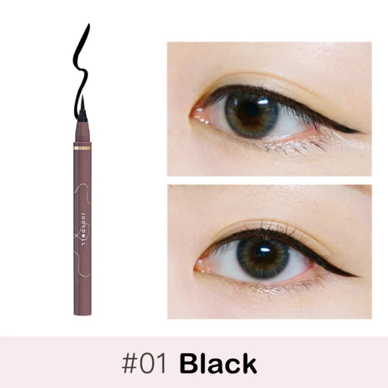Judydoll Ultra-Fine Matte Liquid Eyeliner & Lying Silkworm Pen - Fast Dry Smooth Lasting