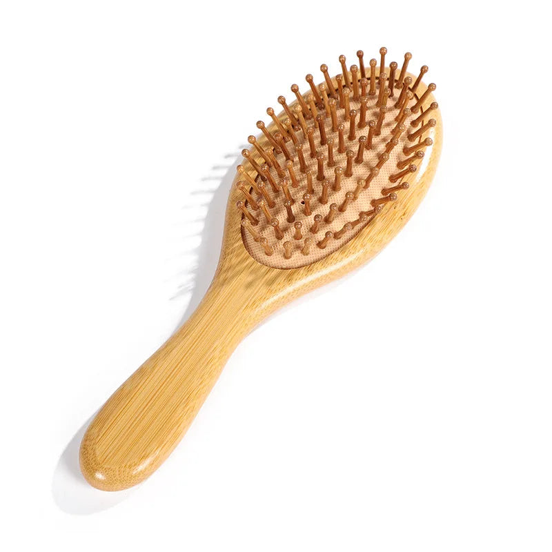 Sdottor Bamboo Airbag Hair Brush - Anti-Static Scalp Massage Comb for Hair Loss Reduction